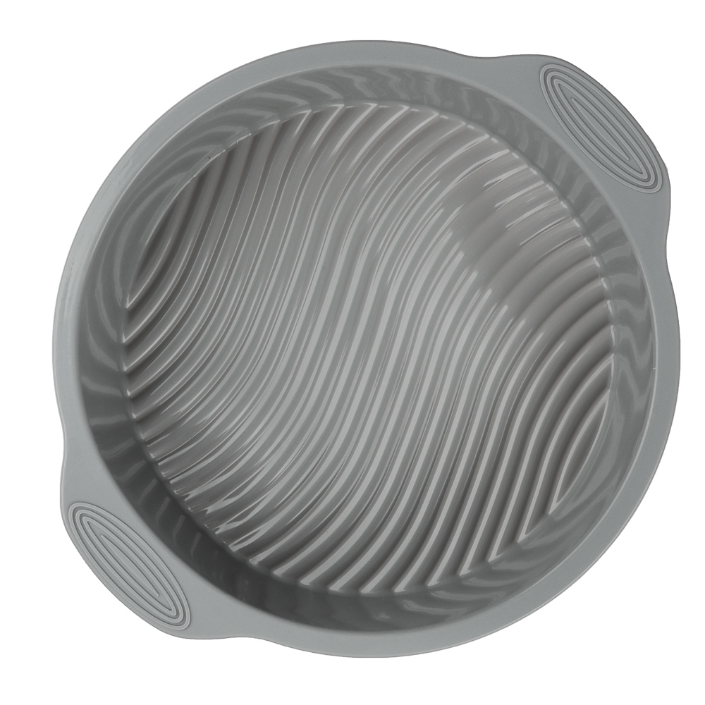 SATOSHI Форма для выпечки с ручками, круглая, 28х5,5см, силикон - #6