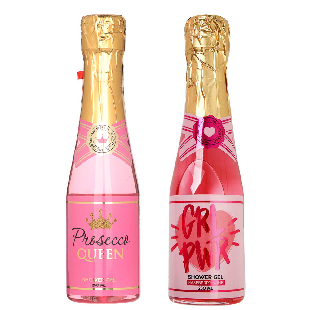 Гель для душа "Prosecco Queen"/"GRL PWR",флакон шампанское,250мл - #1