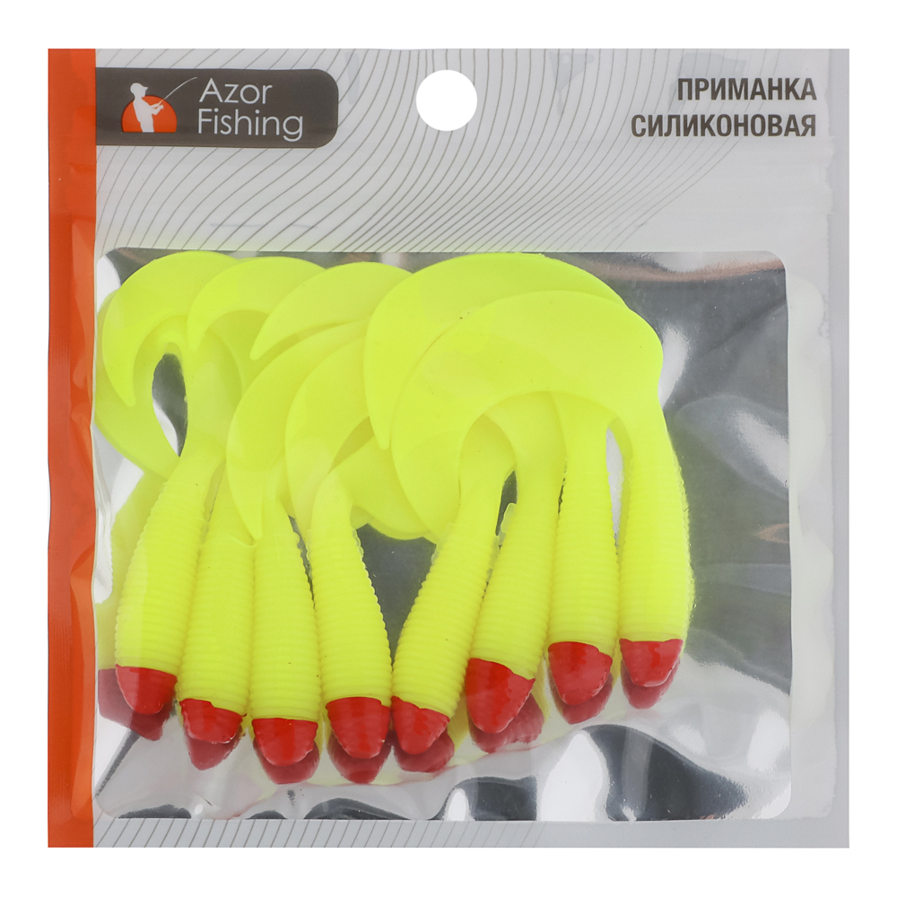 Приманка мягкая "Shad" тм AZOR FISHING, силикон, 9см, 8шт. в уп, 5 цветов - #10