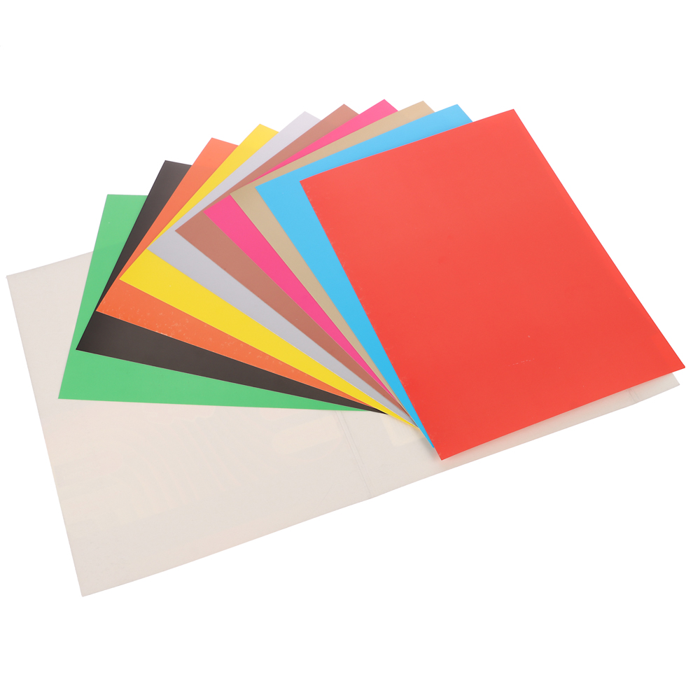 ClipStudio Картон цветной "Альфа" мелованная бумага, 2-сторонний, 10л., 10цв., в папке - #2