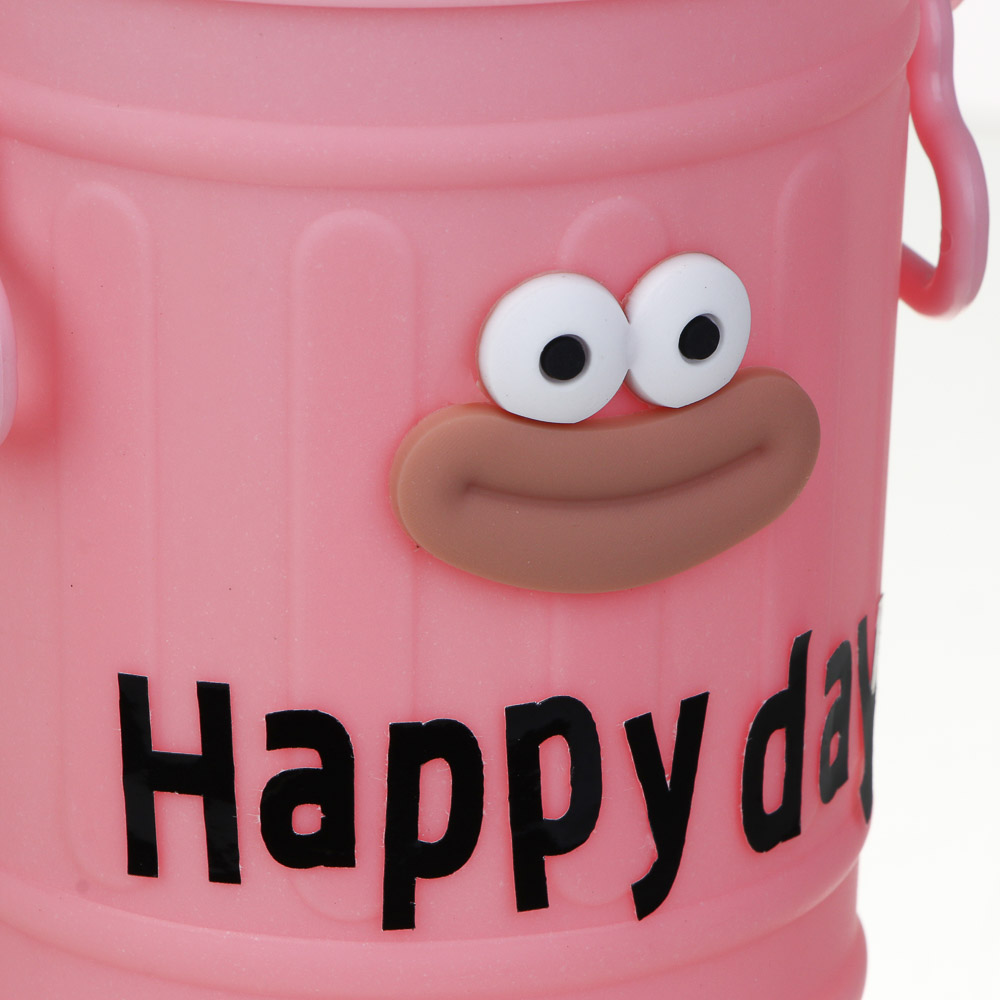 Подставка для ручек и карандашей с ножками, глазами и наклейками, 15x9см, пластик, 3 дизайна - #6