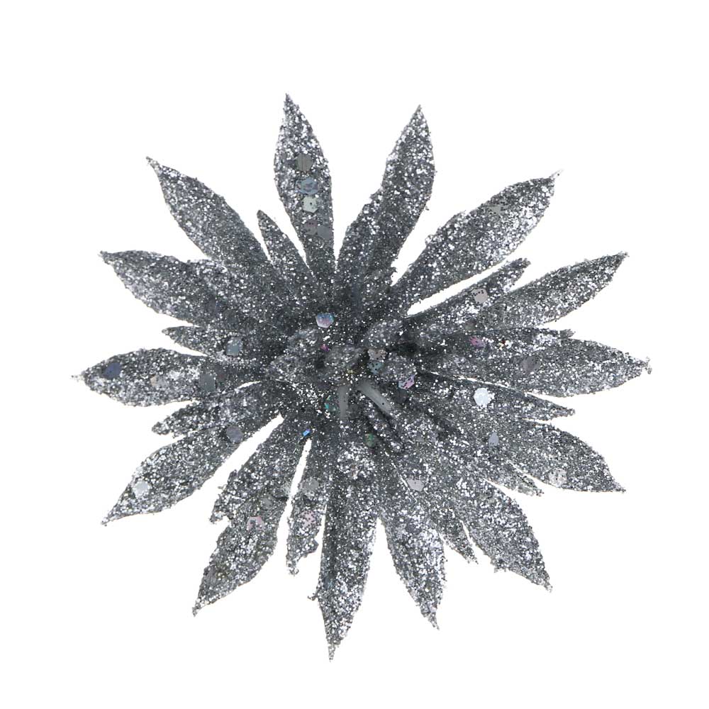 СНОУ БУМ Цветы на проволоке 8x8 см 3 шт - #2