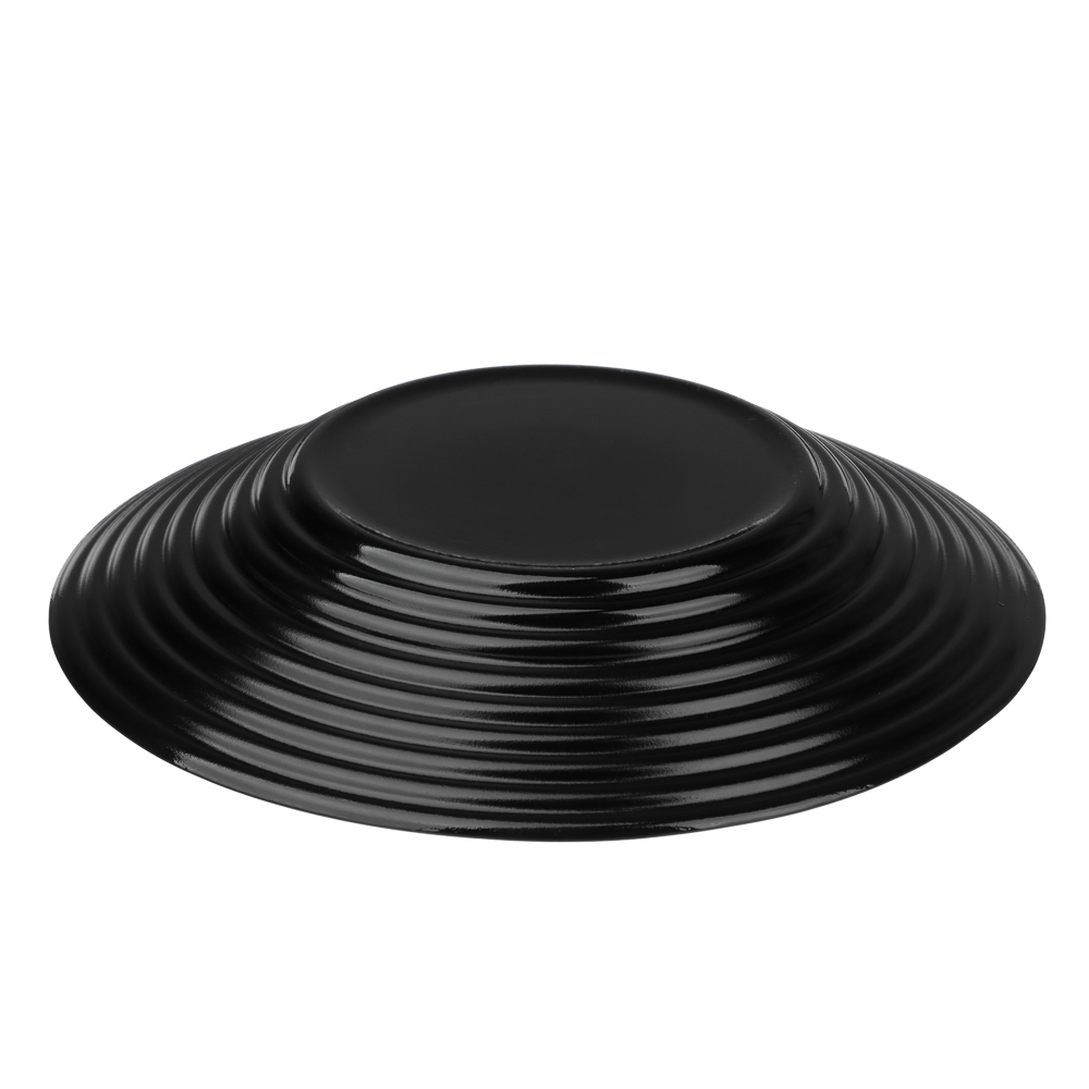 MILLIMI Бароло Тарелка суповая 21,5см черная опаловое стекло - #5