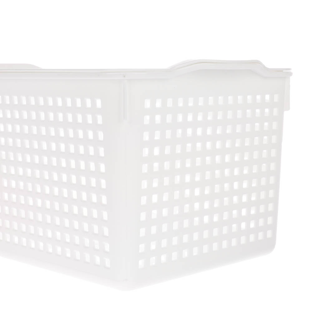 Корзинка Лофт 5,3л 295х185х145мм с крышкой белый, серый - #10