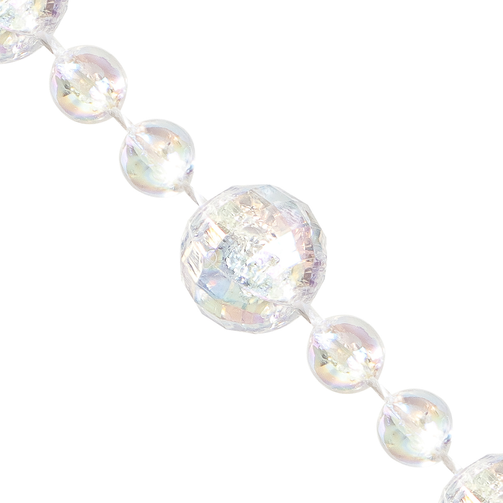 СНОУ БУМ Бусы декоративные 0,8x270 см, прозрачный, 26-570 - #2