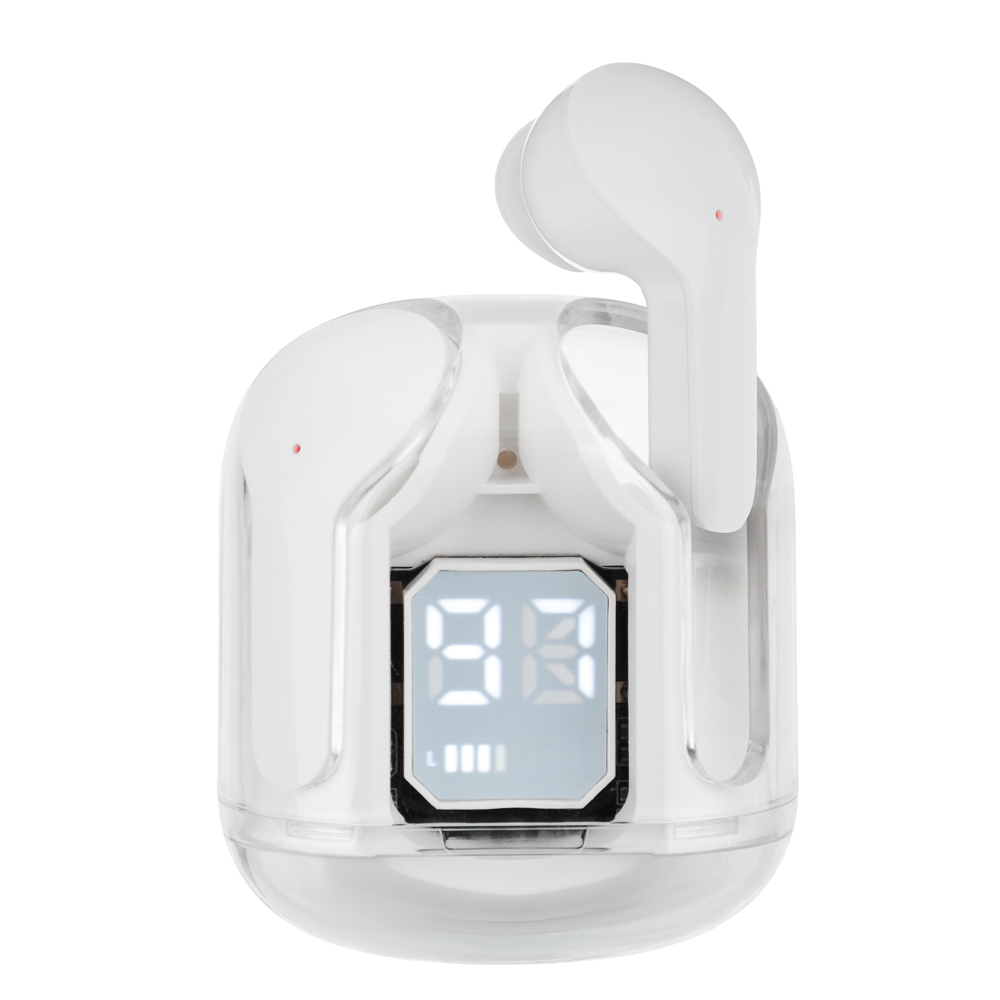 Наушники беспроводные TWS FORZA SnowPods внутриканальные, 30/150mAh, индикация уровня заряда, белый - #1