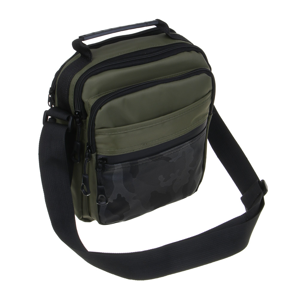 Сумка мужская из водооталкивающей ткани, 6 отделений тм ЮL Фьючер, ПЭ, 24х20х10см, 2 цвета, КЖС24-01 - #3