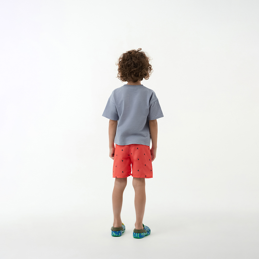 GALANTE Шорты купальные для мальчиков, 100% полиэстер, р. 98-104, цв.красный - #9