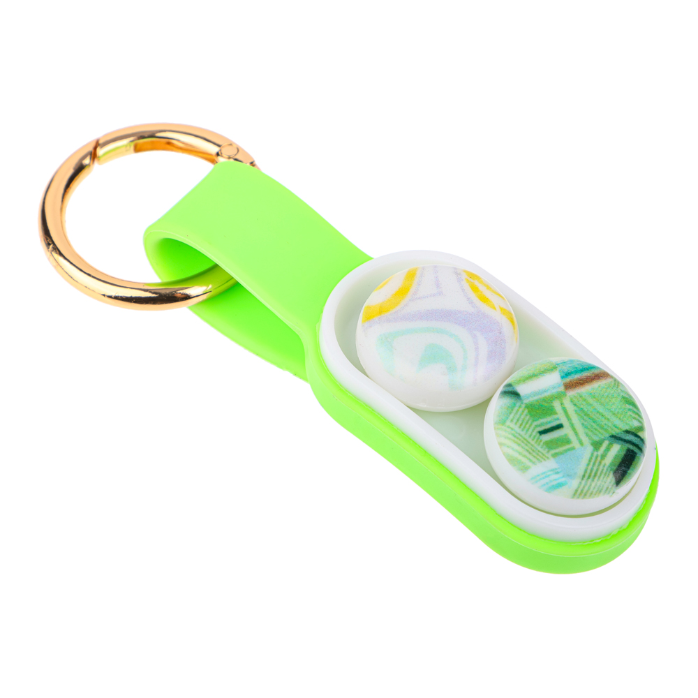 Игрушка антистресс "PPOPUCK", брелок, пластик, магнит 8х12х2см, 12 диз. - #19