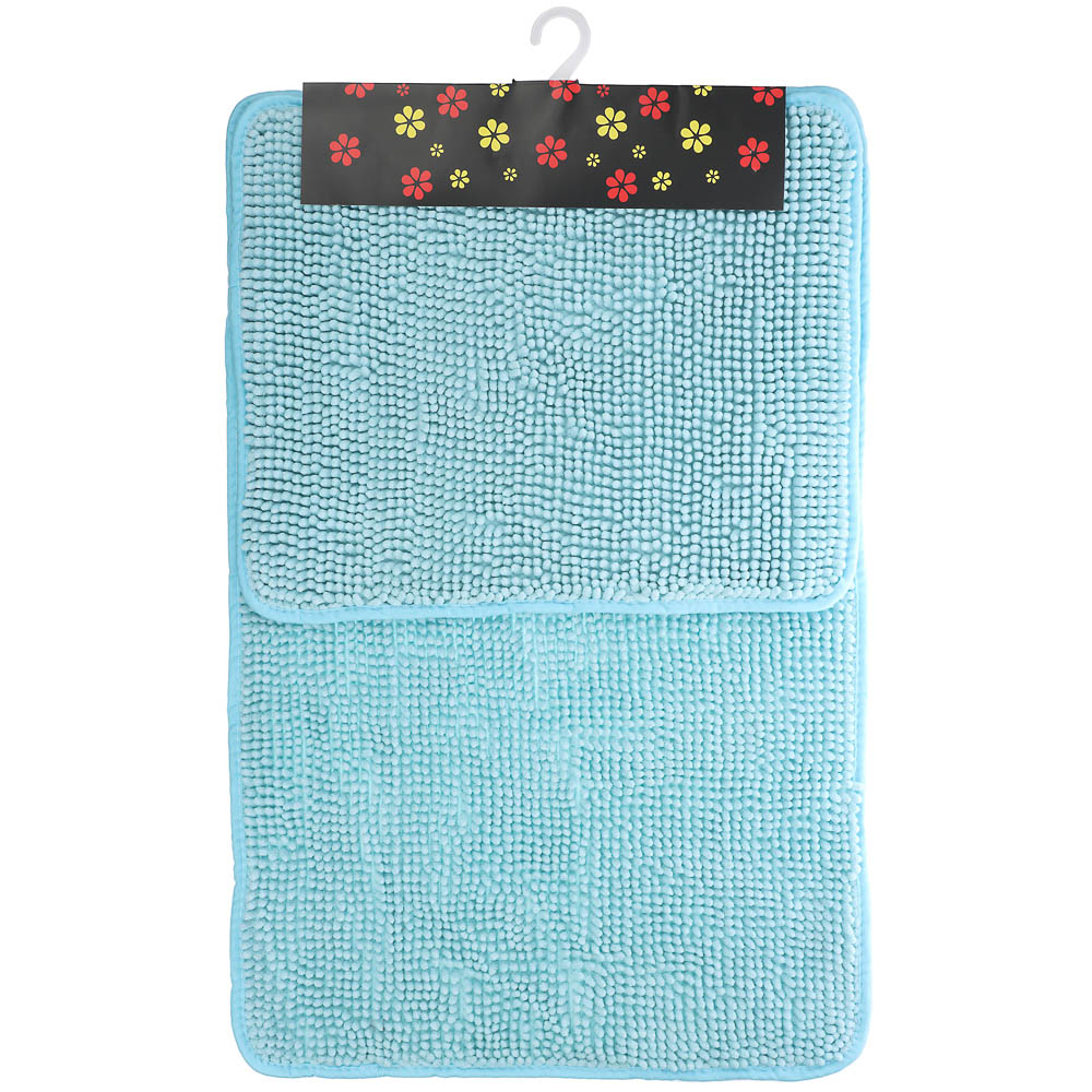 Набор ковриков для ванной комнаты, SHENILL, 2 шт, 50х80 см,40х50 см, 5 цветов - #4