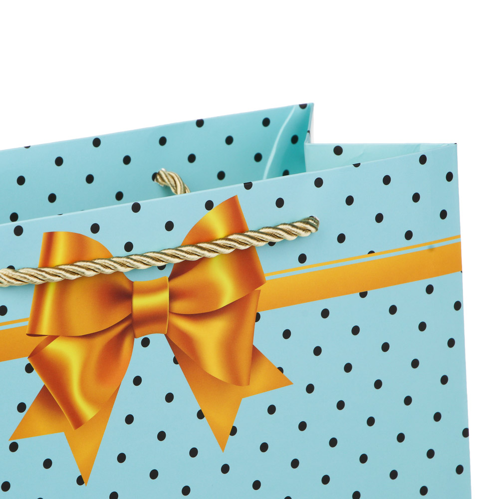 Пакет подарочный бумажный тм LADECOR M 23x18x10 см, 4 дизайна - #3