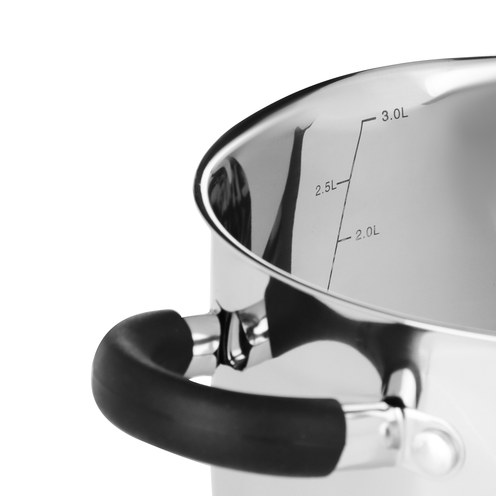SATOSHI Арбон Кастрюля 20х11,5см, 3,4л, со стекл. крышкой, индукция - #8