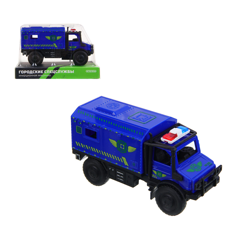 ИГРОЛЕНД Грузовик Городская спецслужба, инерция, РР, 12,6х6,4х8 см, 3 дизайна - #1