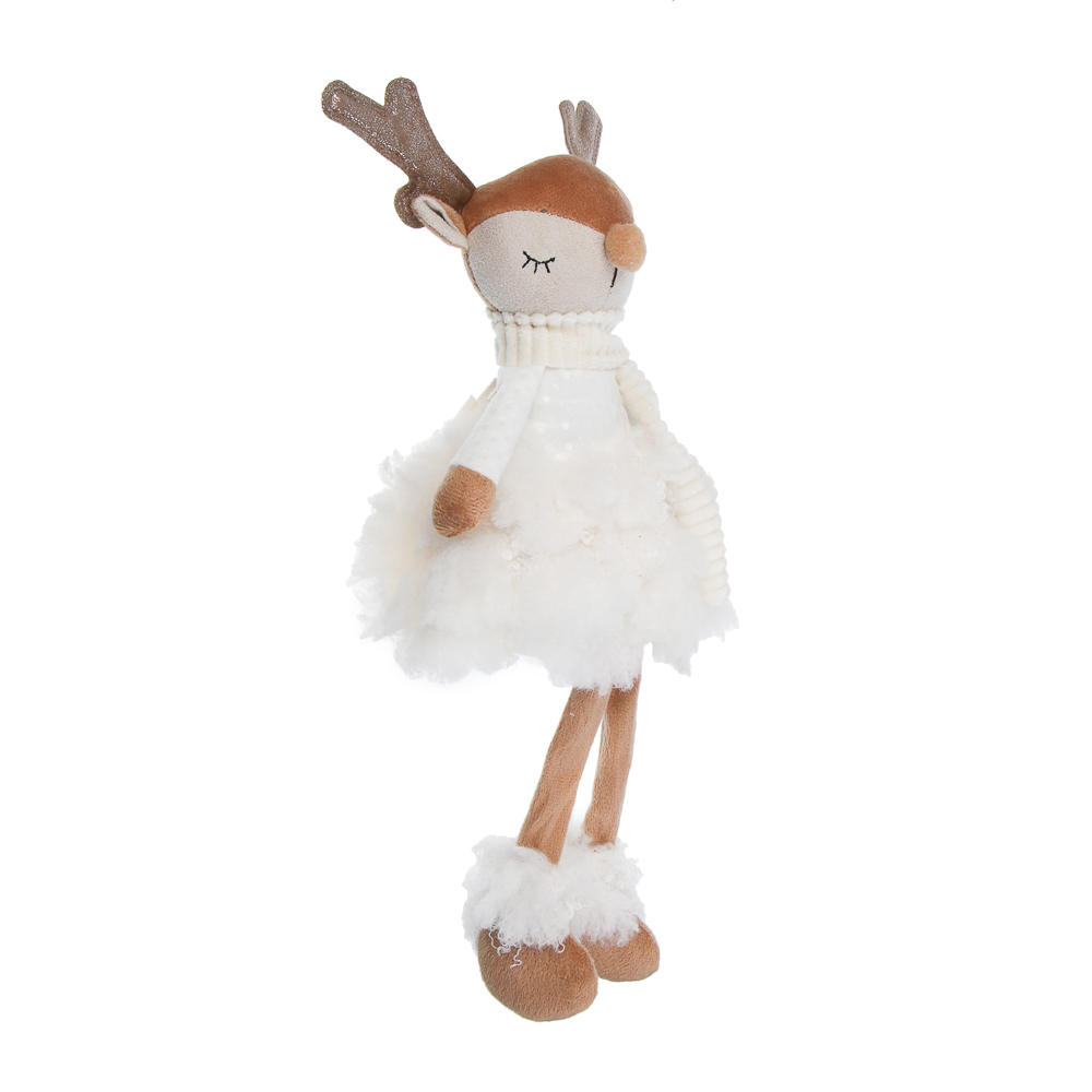 СНОУ БУМ Фигура декоративная "Олененок" 21+20 см, полиэстер - #2