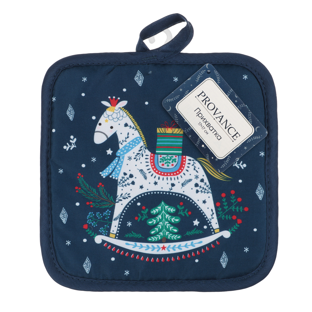 PROVANCE Нордик Прихватка, 17х17см, 100% полиэстер, лошадка - #8