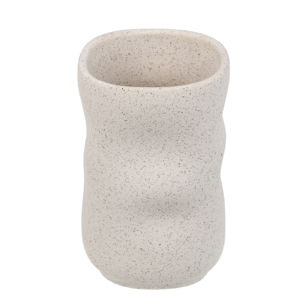 Стакан для ванной комнаты тм VETTA Верона, керамогранит, белый, 7,7x7,7x11,8 см - #1