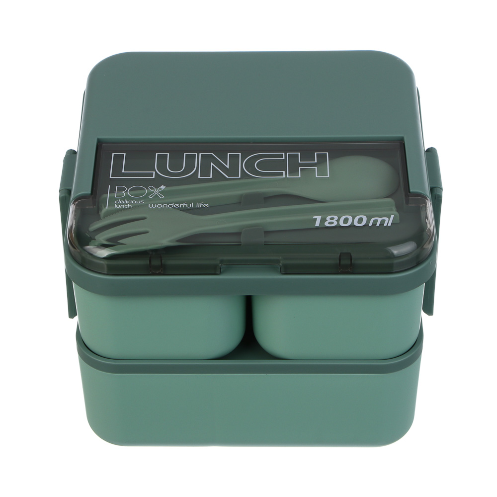 Ланч-бокс двухуровневый, премиум, полипропилен - #2