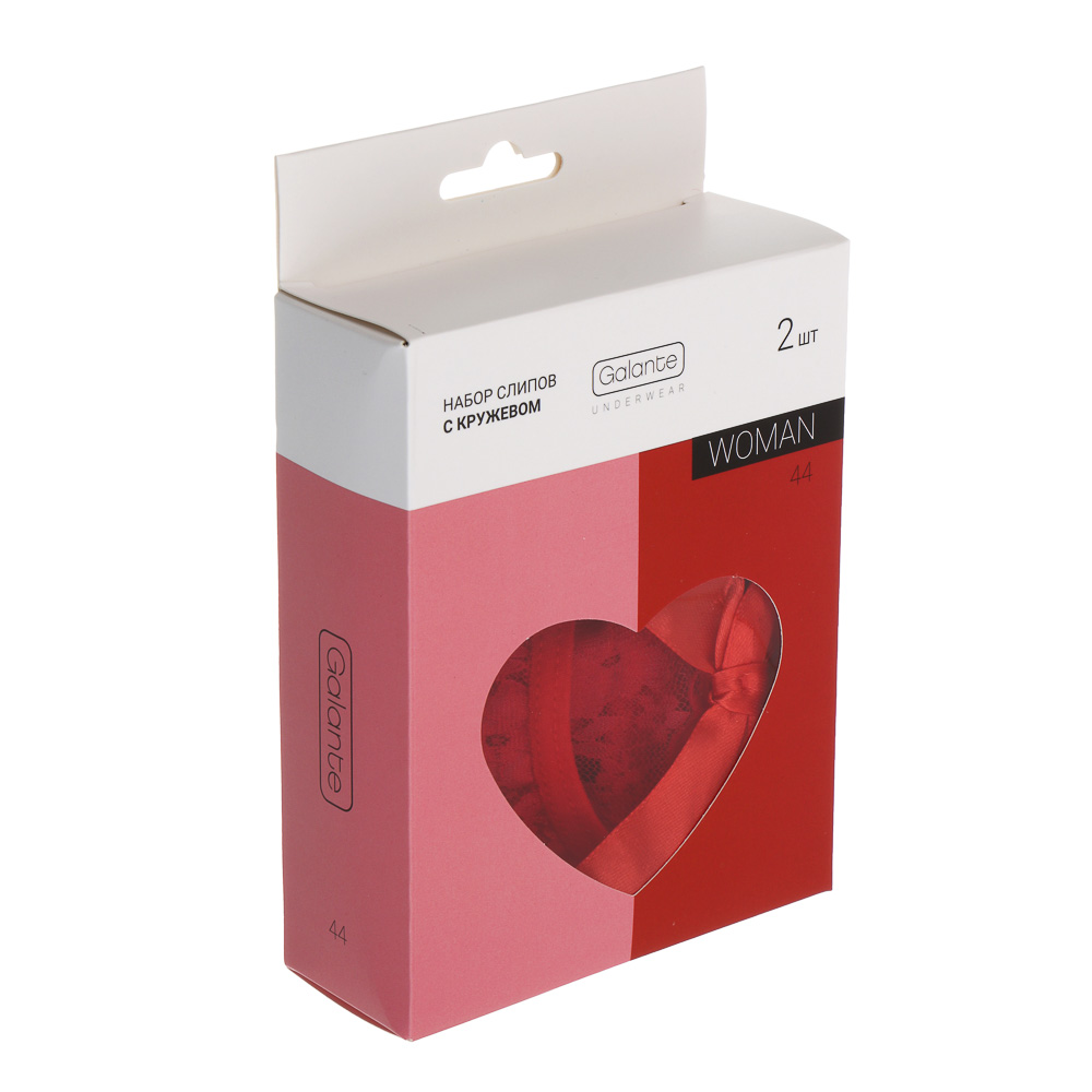 GALANTE Трусы женские с кружевом 2 шт, р.44, 95%вискоза, 5%спандекс, разноцветный, НГ2026-3 - #6