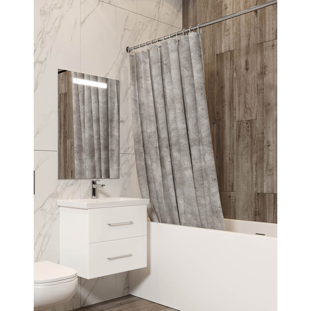 Шторка для ванной, таффета, 145x180см, ШТТФ056-21143 - #3