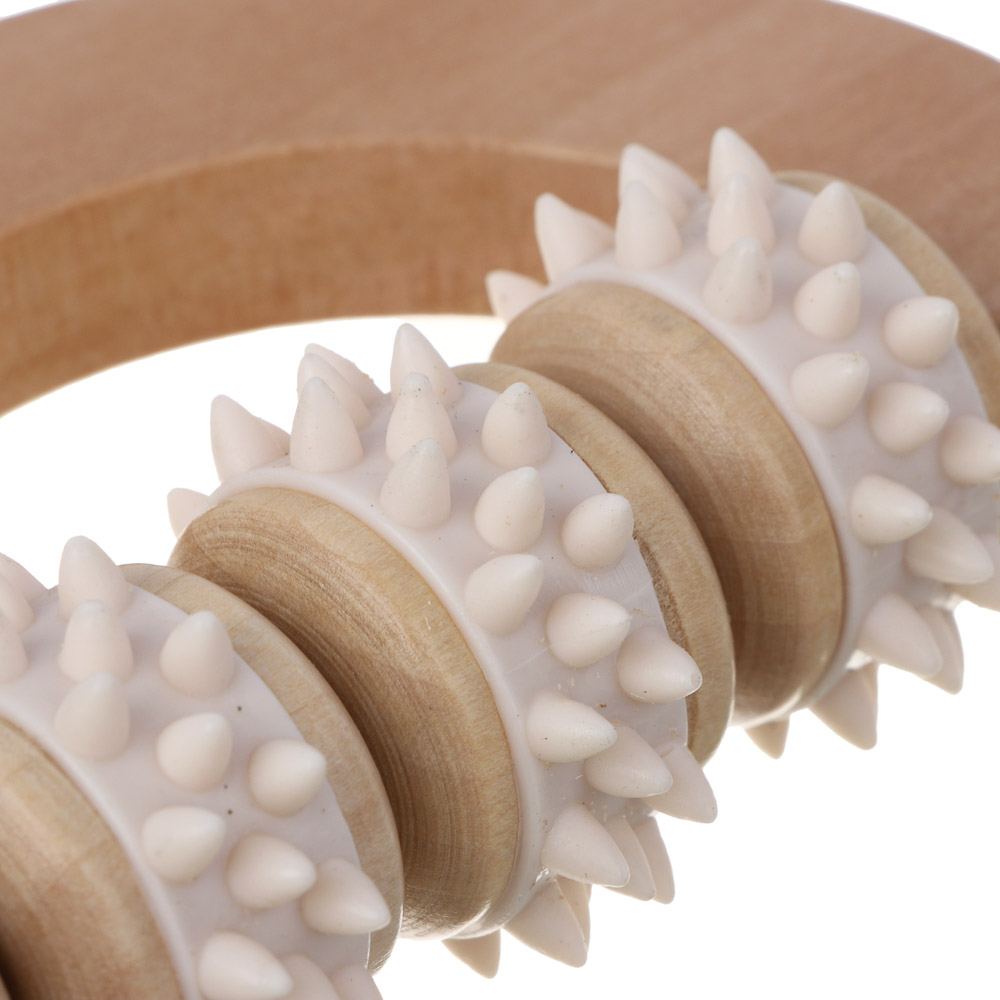 SILAPRO Max Массажный роллер 14х7х3.5см, дерево, PVC - #4