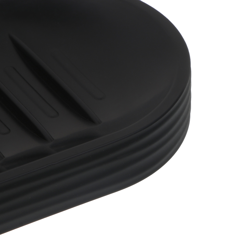 Мыльница тм VETTA Тренто, пластик, PP, черный, 14,5x8,8x2см - #3