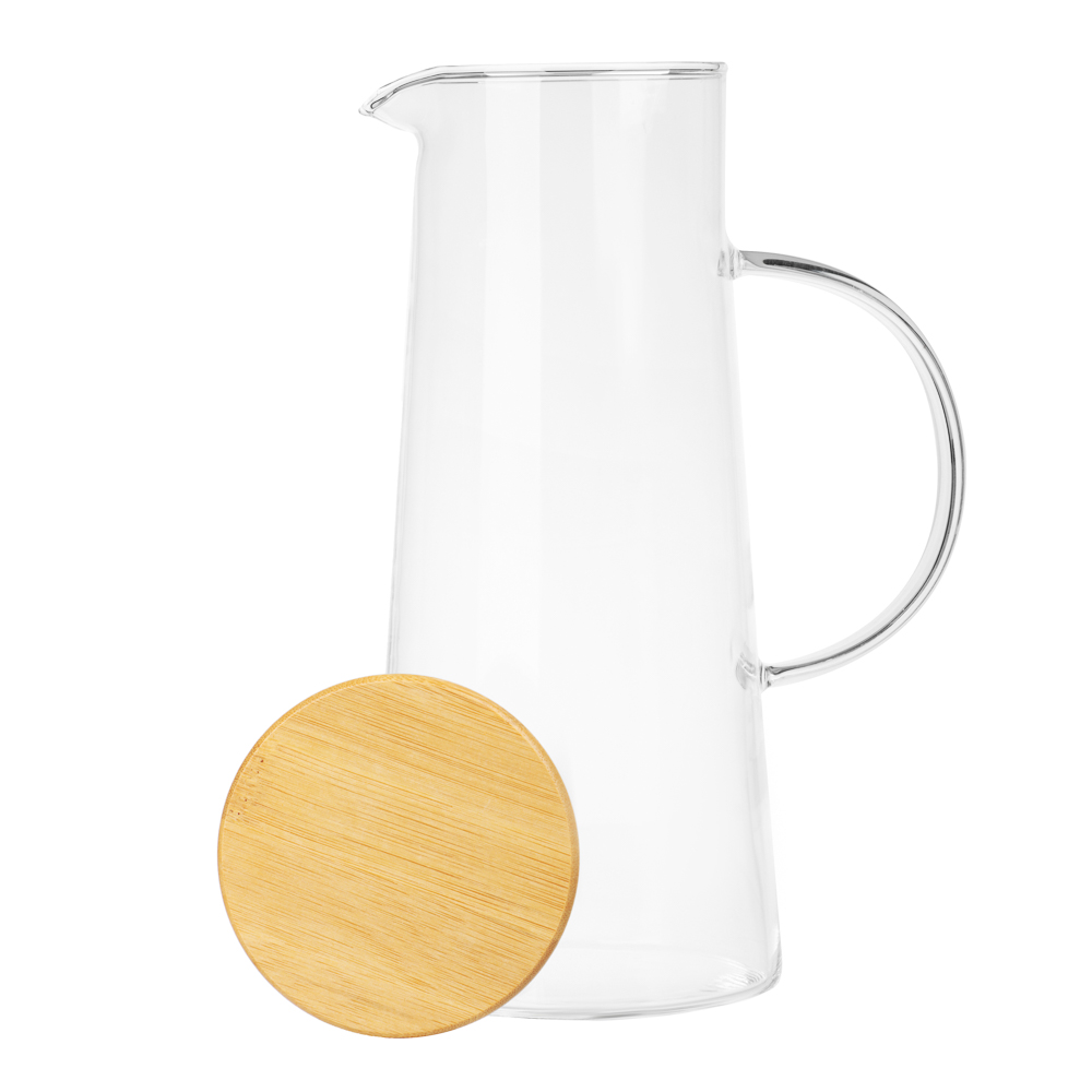 VETTA ЭКО Кувшин 1500мл, с металлическим фильтром, бамбуковая крышка, стекло - #5
