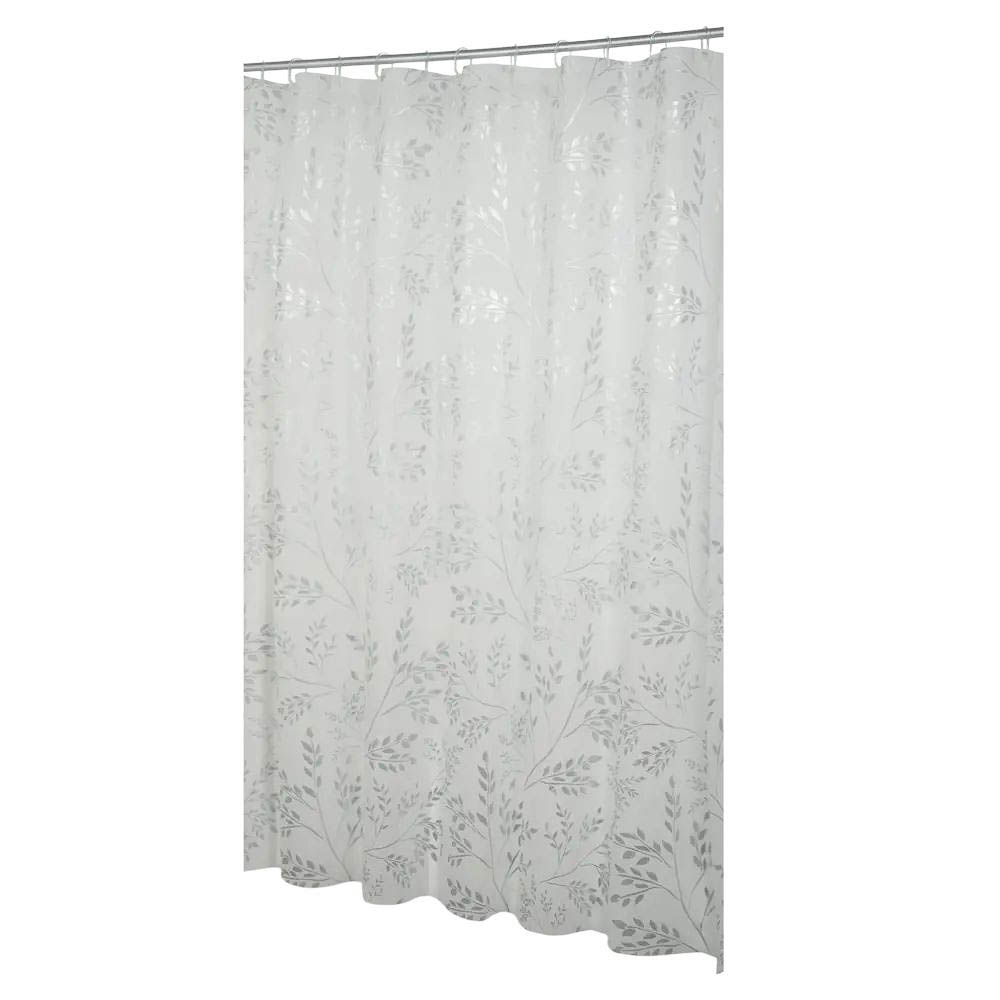 Штора для ванной 180x180см BRANCH, белый/серебро, ПЕВА, SWC-55-21 - #1