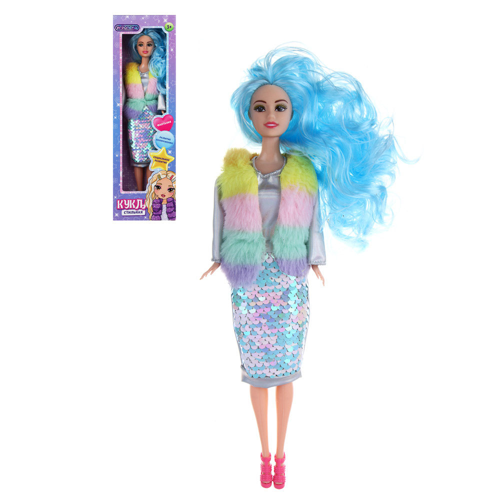 ИГРОЛЕНД Кукла стильная, 29 см, PVC, PP, 10х4,5х32,5 см, 4 диз. - #1