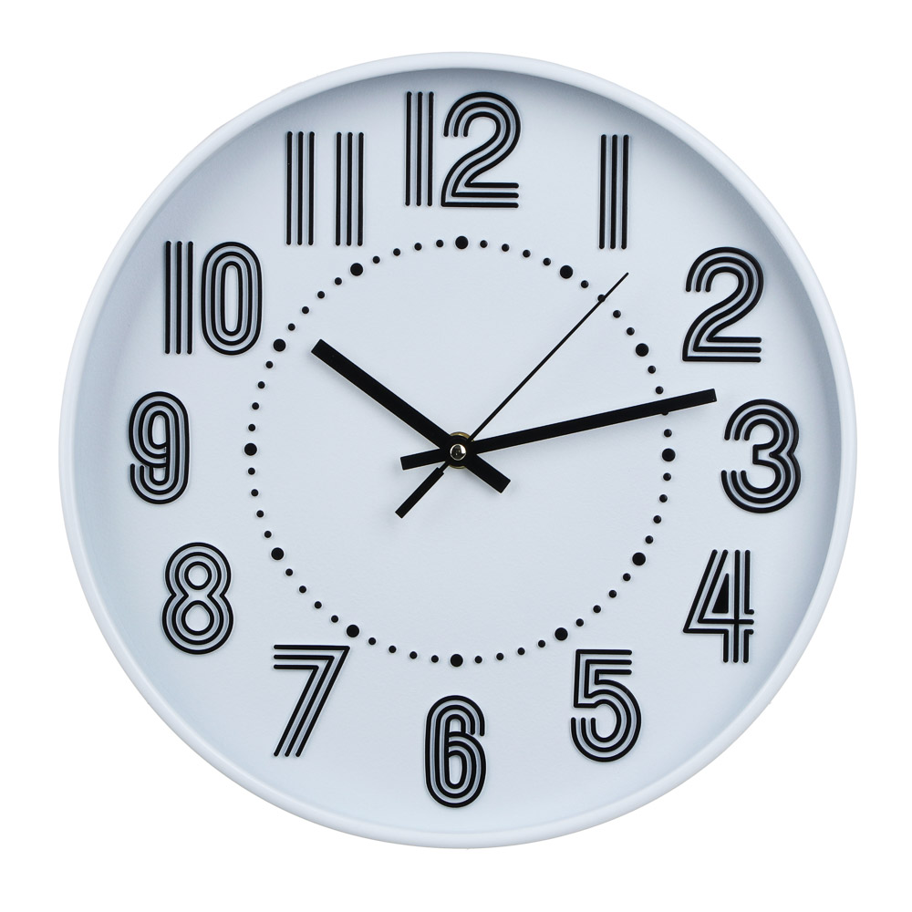 LADECOR CHRONO Часы настенные круглые, пластик, d30 см, 1xAA, арт.06-35 - #1