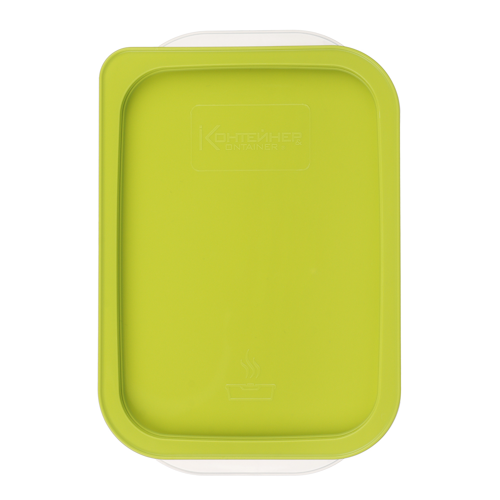 Контейнер пищевой прямоугольный 1,1л с паровыпуском и мерной шкалой, пластик - #6