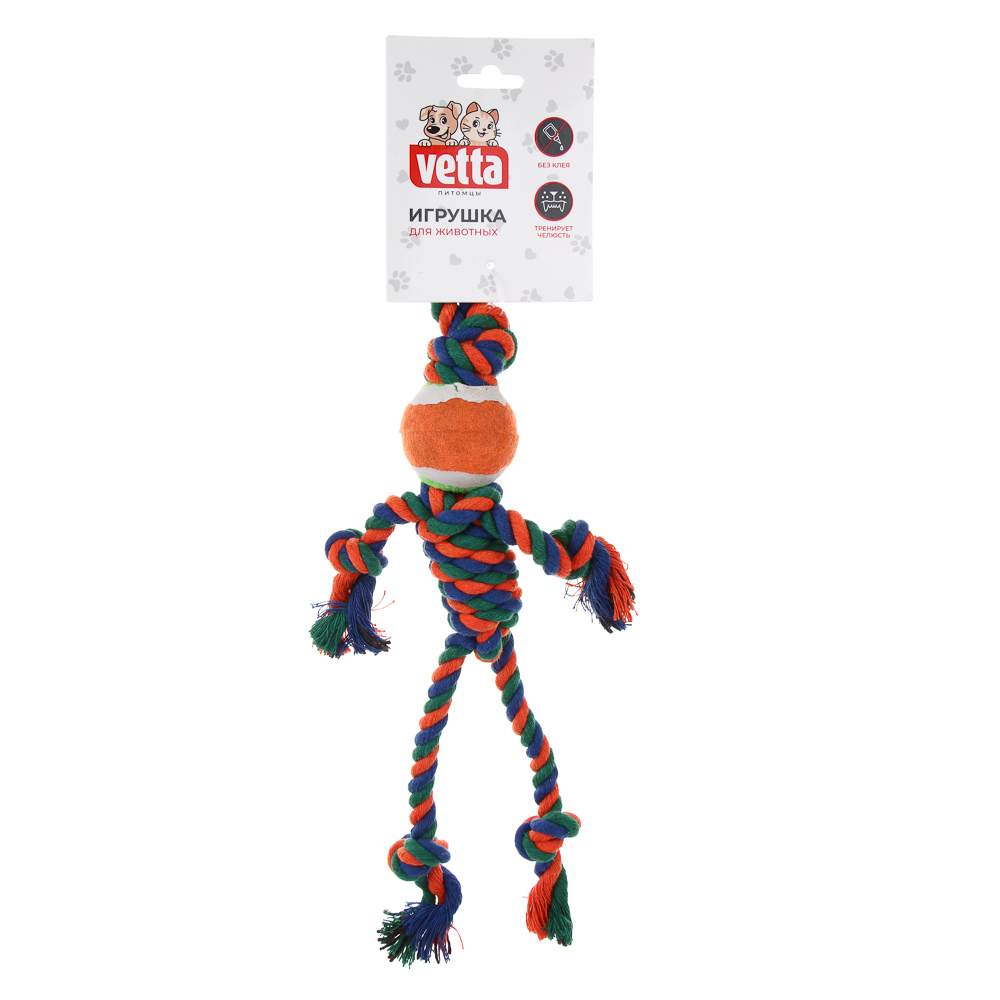 VETTA Игрушка для домашних животных, хлопок, резина, 32,5х4,5 см - #5