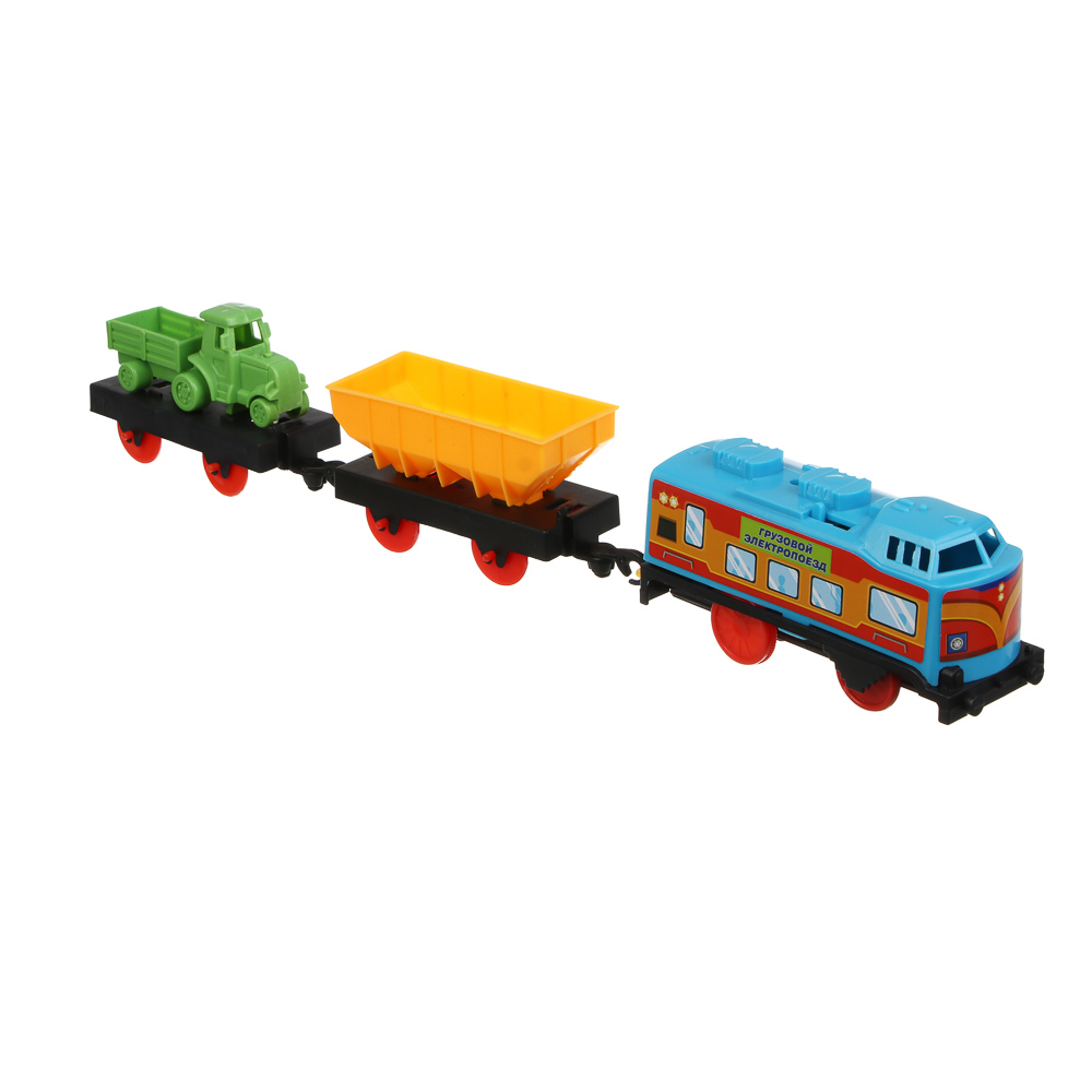 Электропоезд игрушечный, тм ИГРОЛЕНД, "Грузовой", 1хАА, PP, PS - #4
