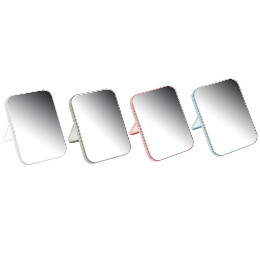 ЮНИLOOK Зеркало настольное, пластик, стекло, 13х18см, 4 цвета, ЗН19-1 - #1