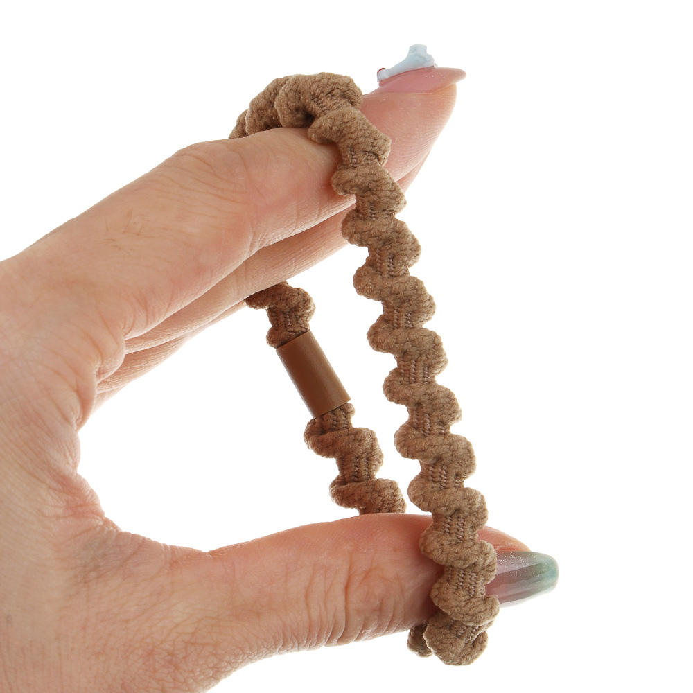 ЮНИLOOK Резинки для волос 4шт, d5,5см, полиэстер, ACS25-16 - #4