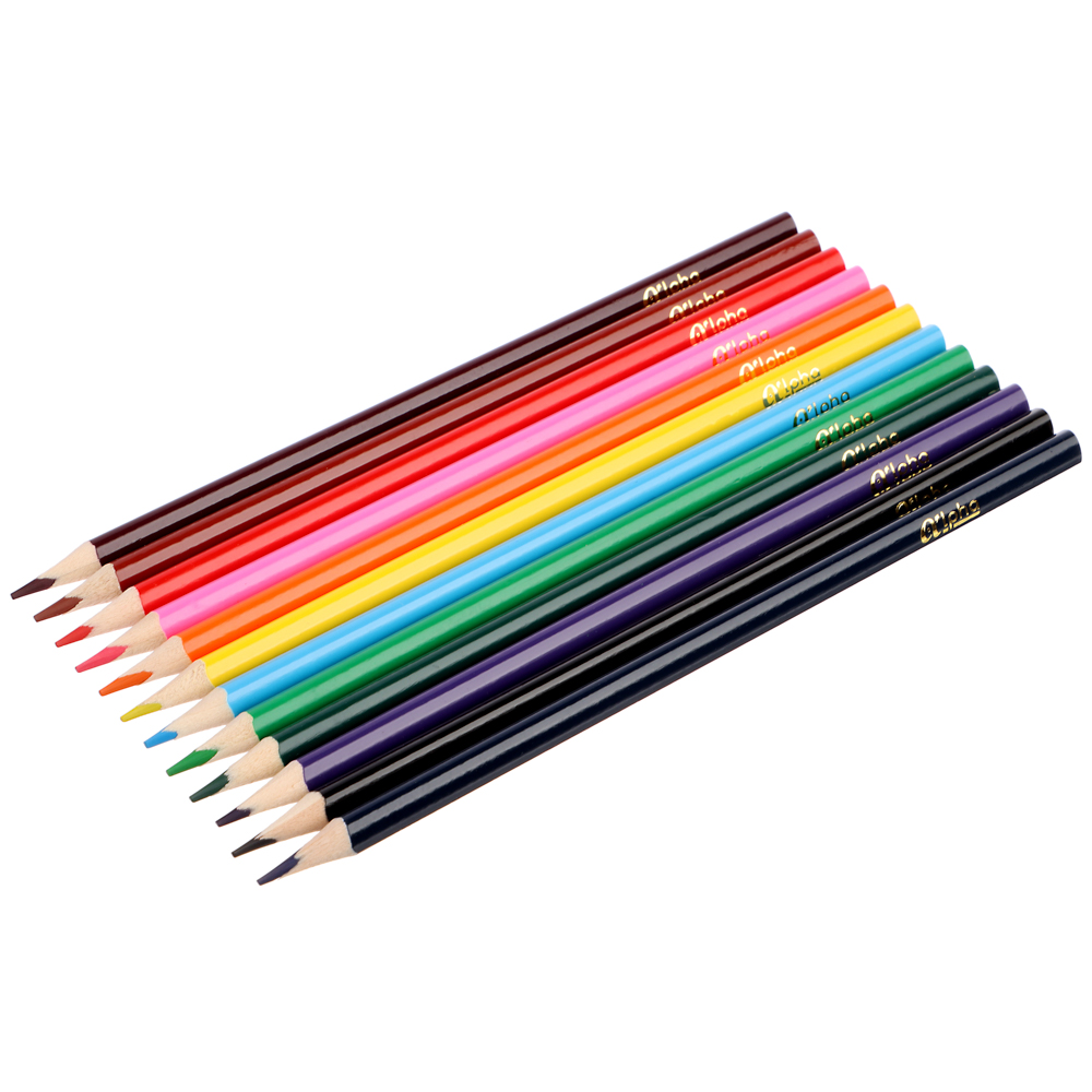 ClipStudio Карандаши 12 цветов "Альфа" 3-гранные заточ., дерево, 2М, улучш.прокрас, к/к, ПРЕМИУМ - #4