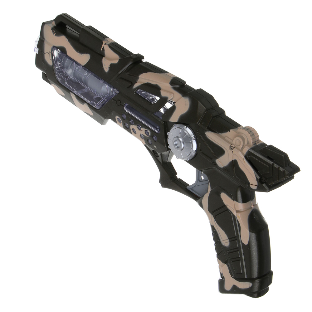 ИГРОЛЕНД Пистолет "Ночной штурм", свет, звук, вибрация, 3хАА, HIPS, 18х3,5х34 см , 2 дизайна - #6