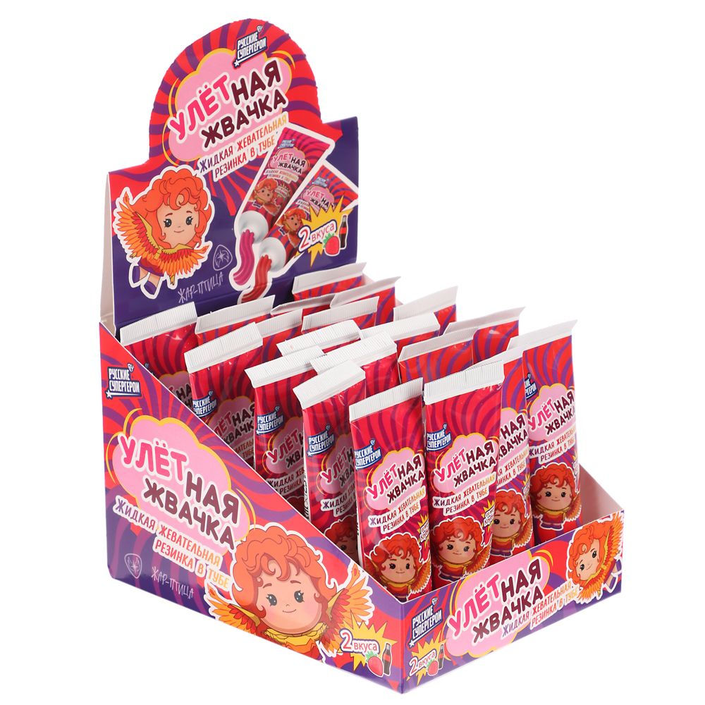 BY Русские Супергерои Жидкая жевательная резинка в тубе 20 гр. - #4