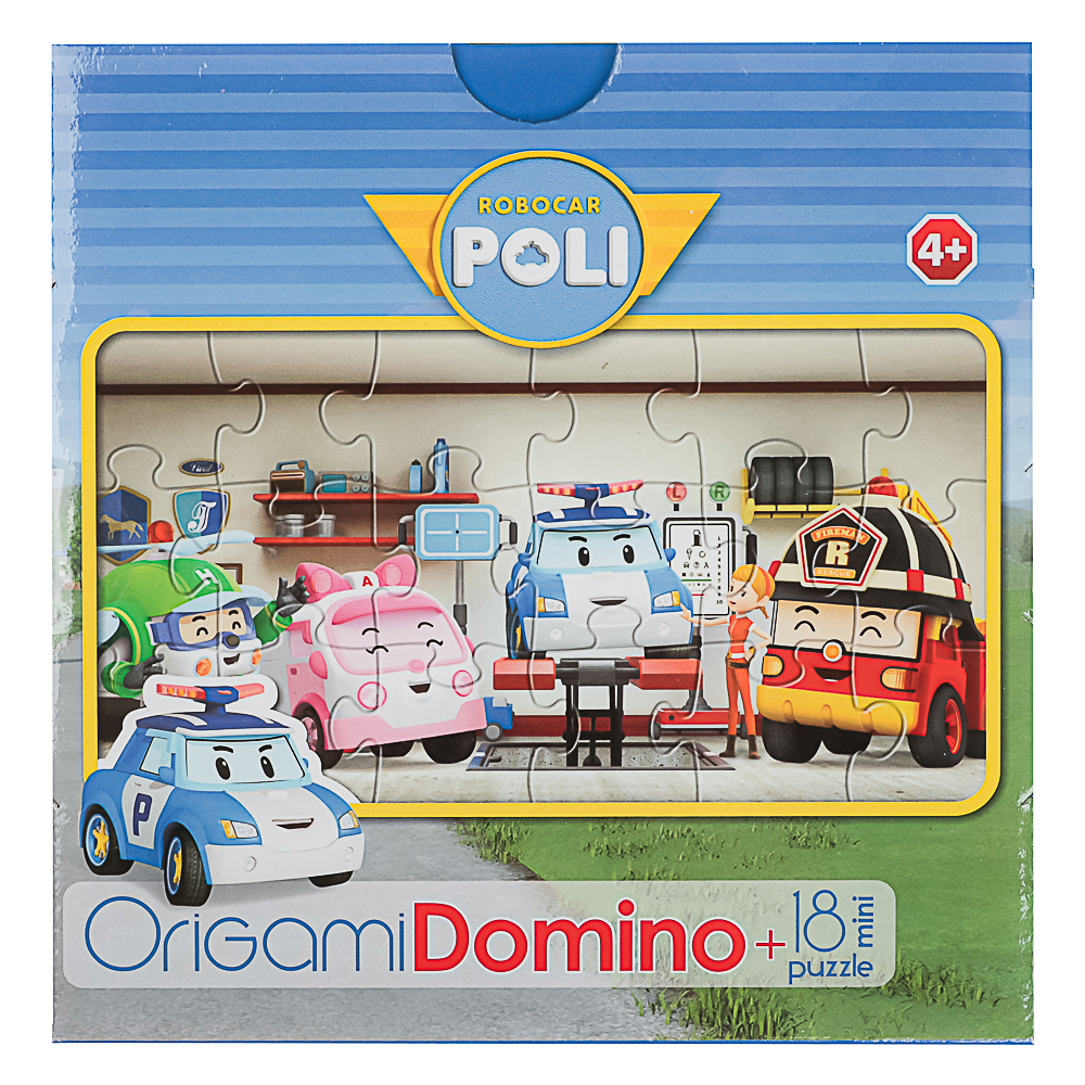 Робокар Поли.Наст.игра.Домино+пазл.18Эл, 18x5x18см - #7