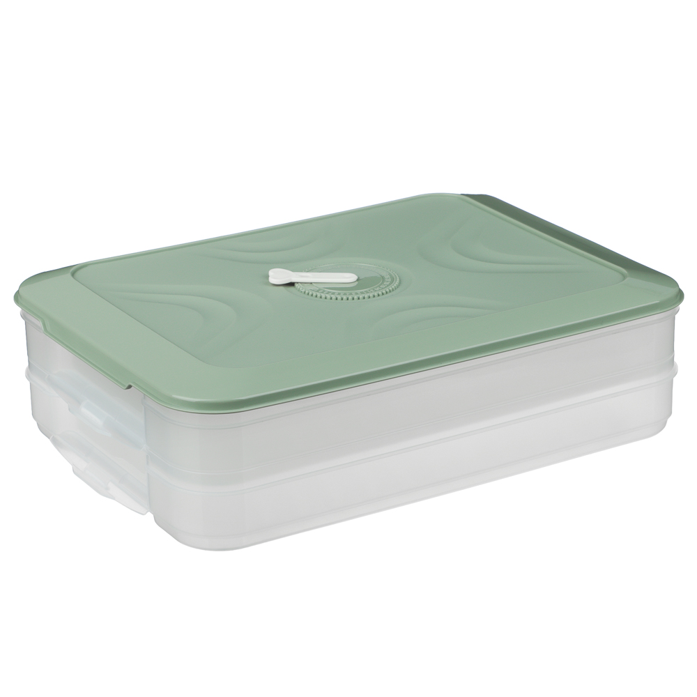 Контейнер для хранения и заморозки, 2 яруса, 30x20,5x8см, пластик, 2 цвета - #2