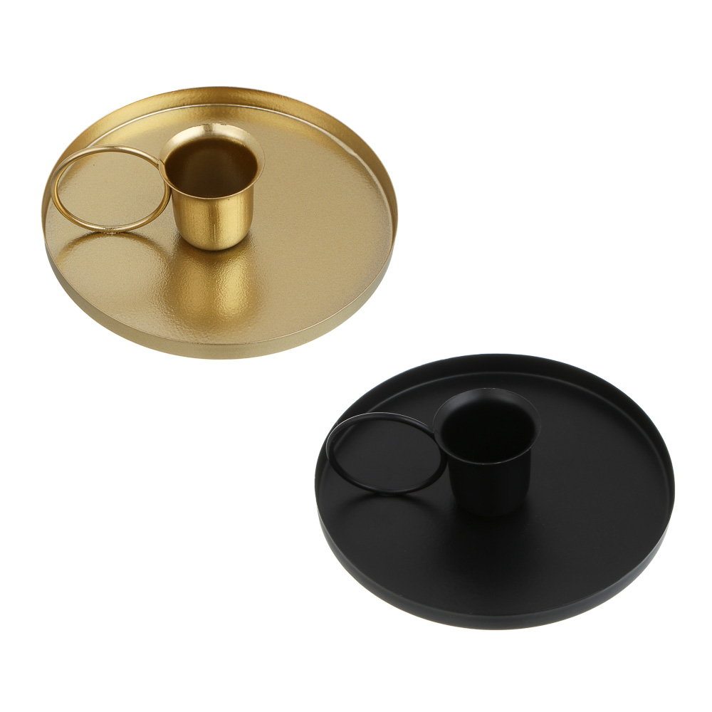 Подсвечник тм LADECOR металлический, 10,5x10,5x3,5 см, с ручкой, 2 цвета - #1