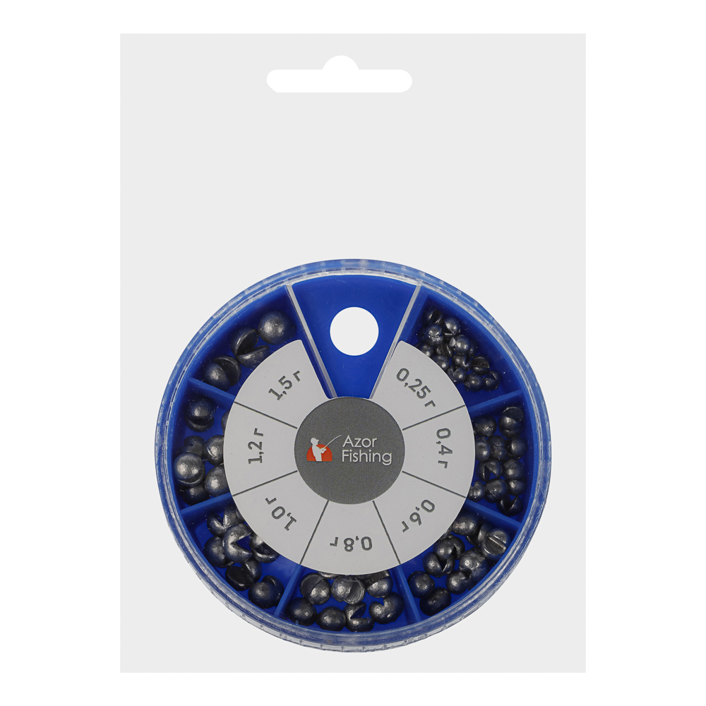 Набор грузил "Дробинка" тм AZOR FISHING, малый - #7