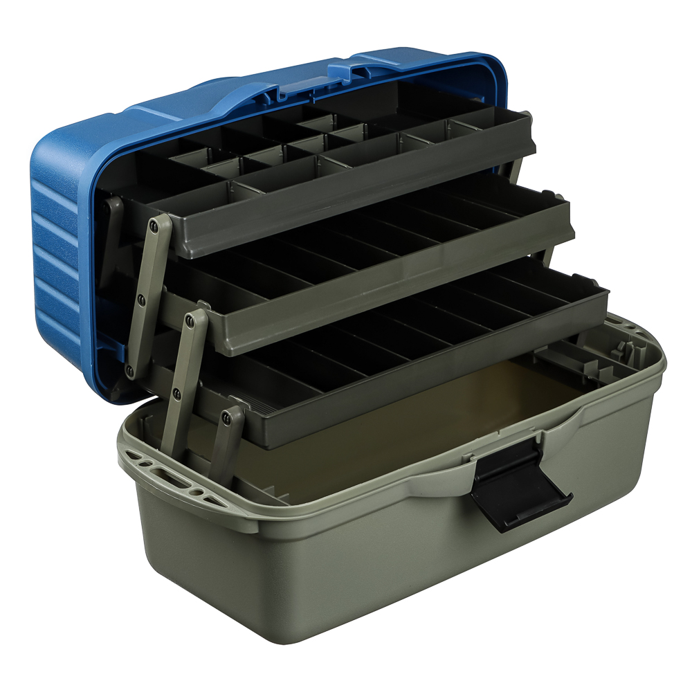 AZOR FISHING Ящик рыболова трехполочный, 45x22,x24см, пластик, синий (MB-PL-07_2) - #5