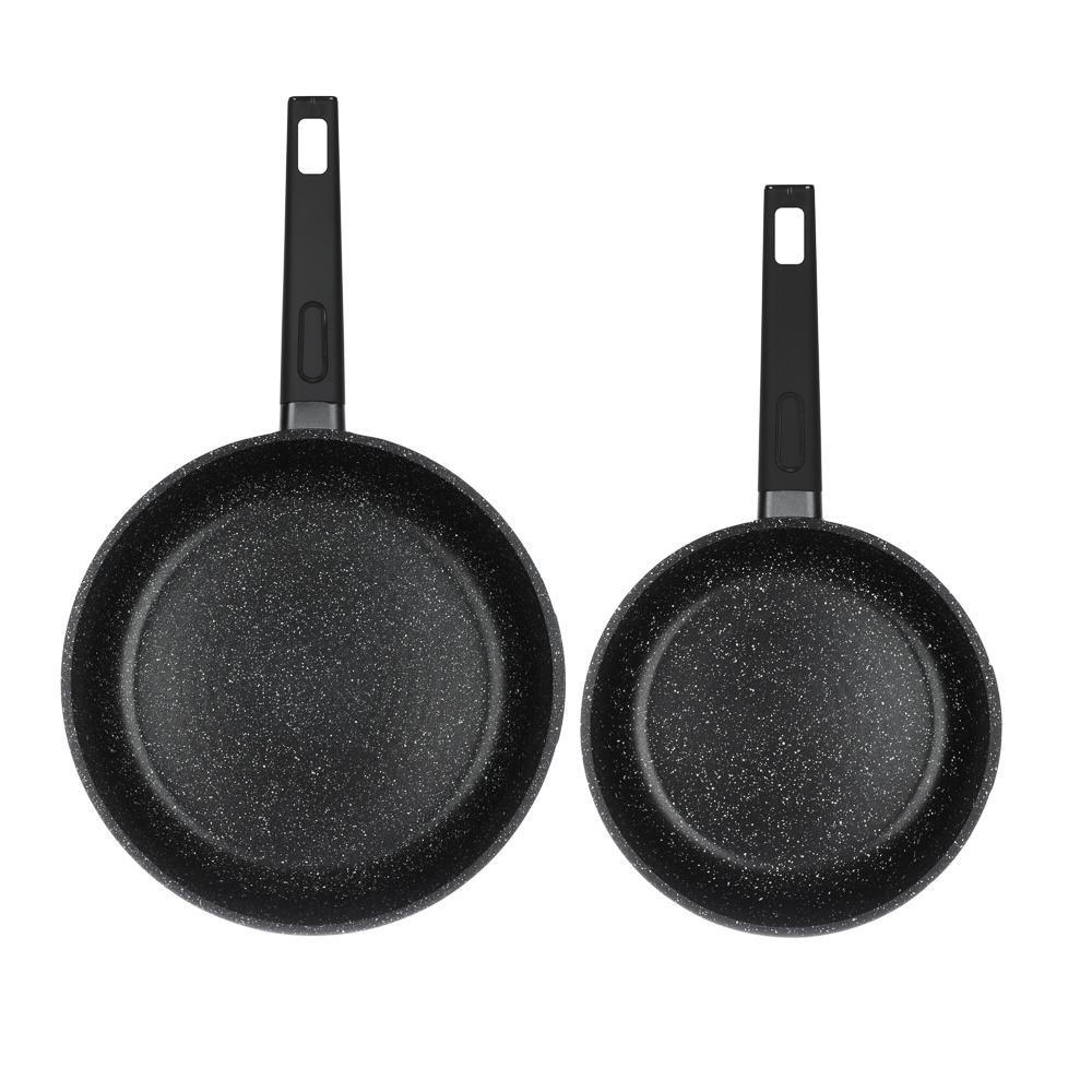 SATOSHI Артас Наб. пос. 8пр, сков. 24/28см;ковш+крыш 16см/1,4л, кастр+крыш 2л; 4л, а/п мрамор, инд - #2