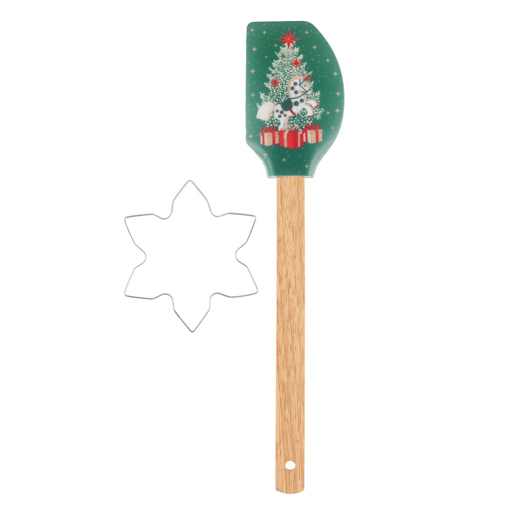 Новогодняя коллекция Щелкунчик Набор 2 пр., лопатка силиконовая, форма для печенья, 2 дизайна - #4
