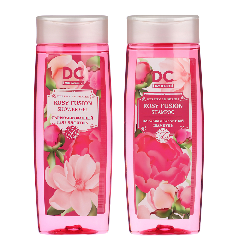 Подарочный набор женский DC LILAС FANCY/ROSY FUSION:Гель для душа,250мл+Шампунь,250мл - #4