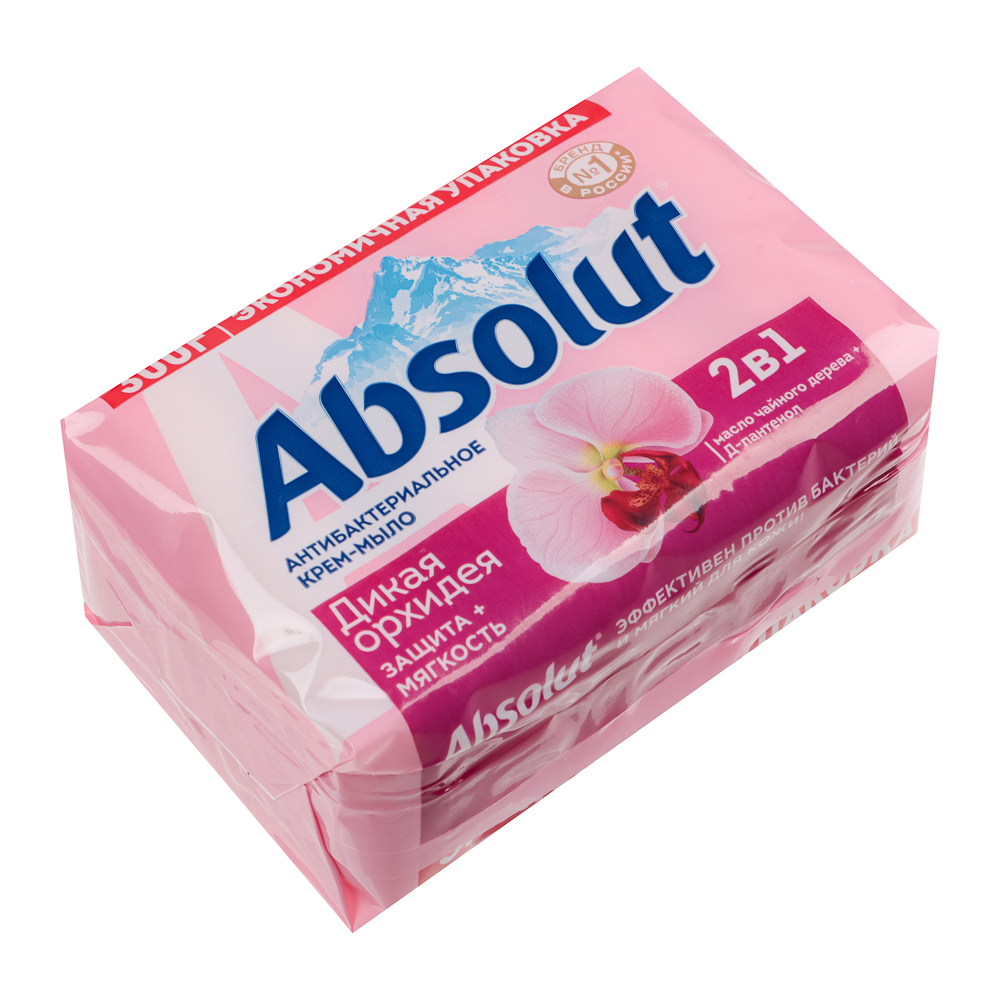 Мыло твердое ABSOLUT 2в1 Дикая орхидея, 4x75г - #5