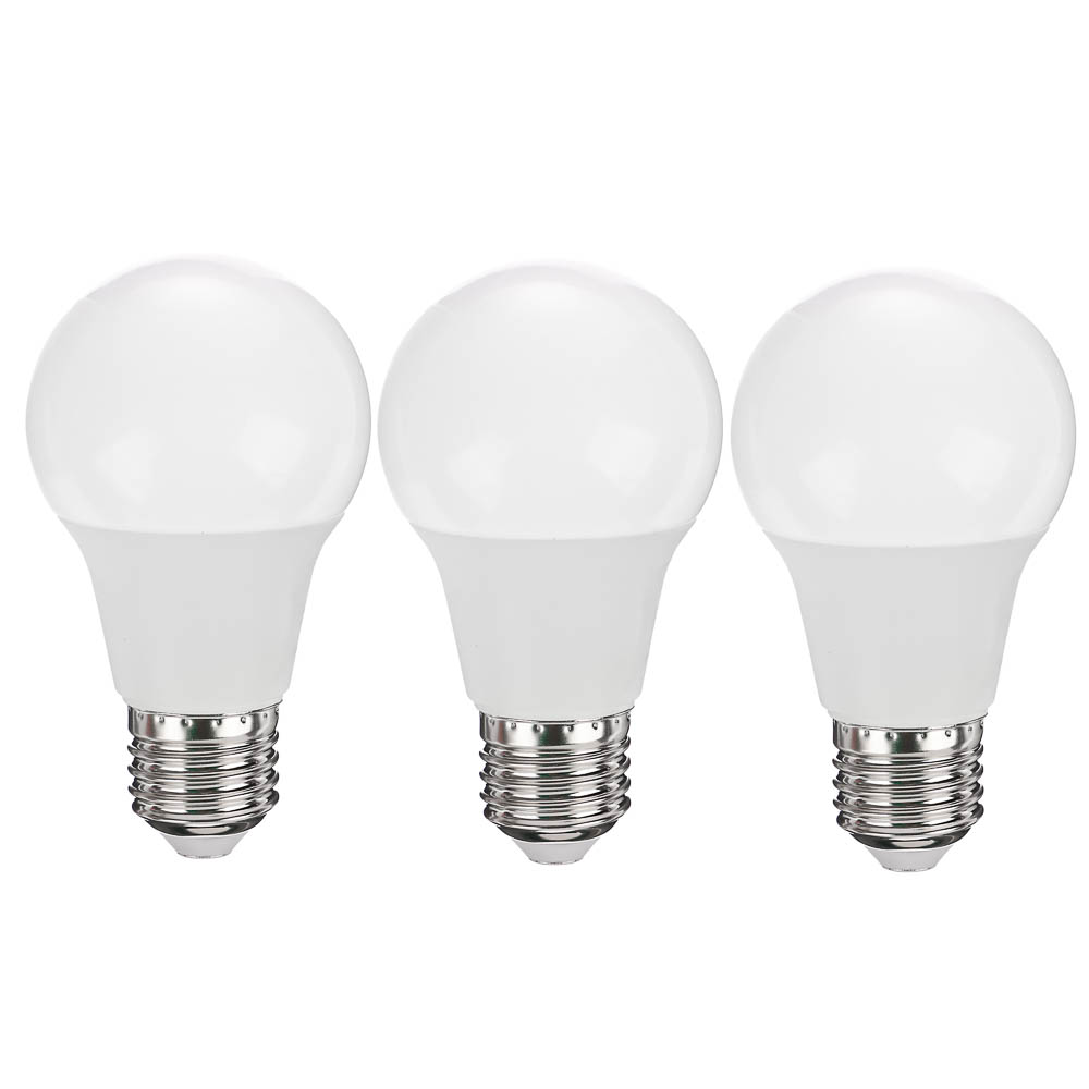 BY Лампа светодиодная 2+1шт, A60 9 Вт, E27, 720 Лм, 4000 К, 175-265 В - #1