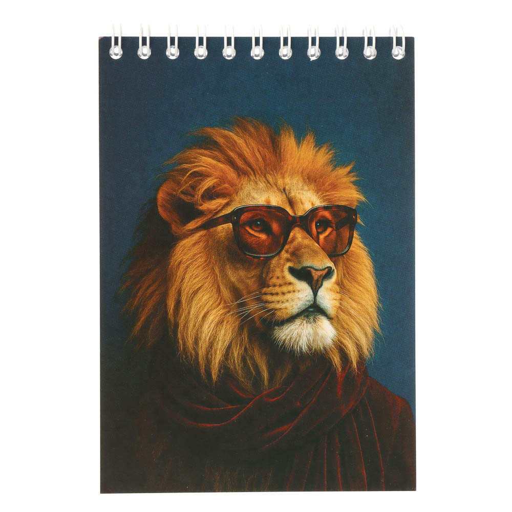 Блокнот А6, 40 листов, офсет, обложка картон, спираль, в клетку, 9 диз. - #7