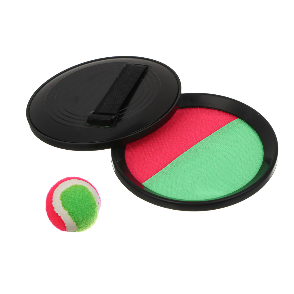 Набор поймай мяч, детский, ИГРОЛЕНД, (2 тарелки-липучки, мяч), d15,5 см, PP, нейлон - #1