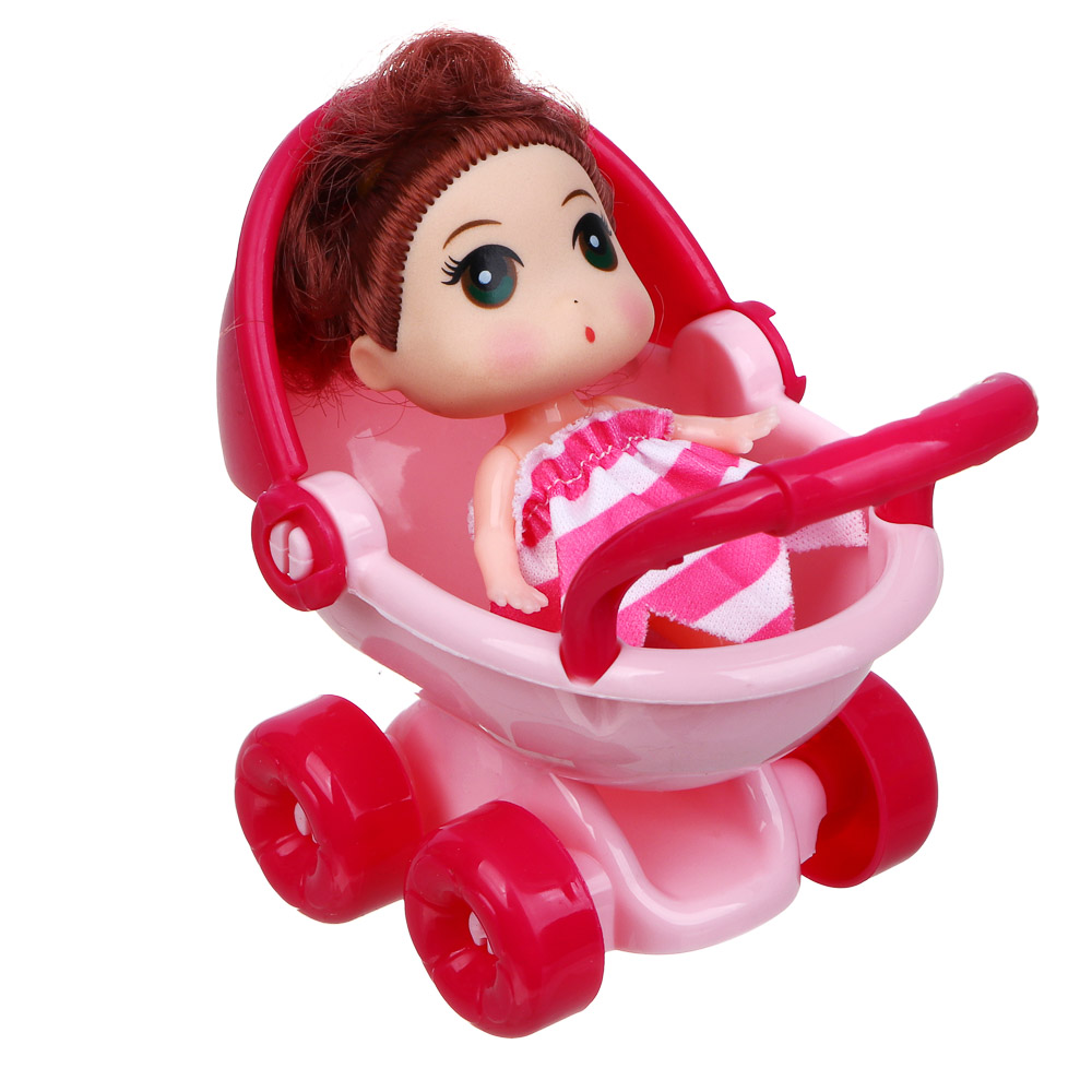 ИГРОЛЕНД Кукла в коляске, PP, PVC, 21х16,5х2 см - #4